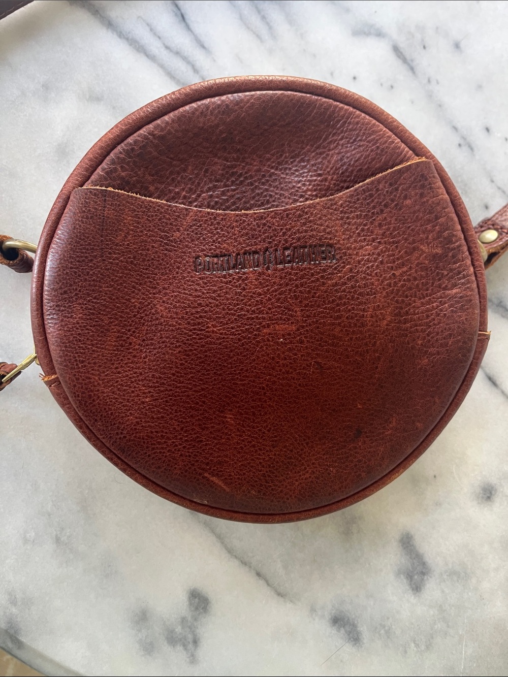 Portland Leather Goods Round Crossbody Bag - Picture 8 of 10